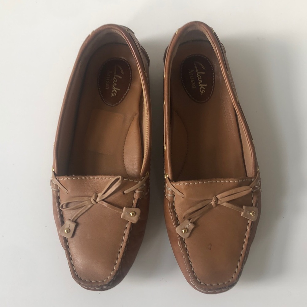 Clarks Leather Slip On